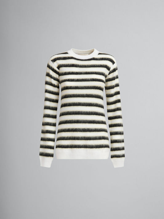 Light Mohair Striped Sweater