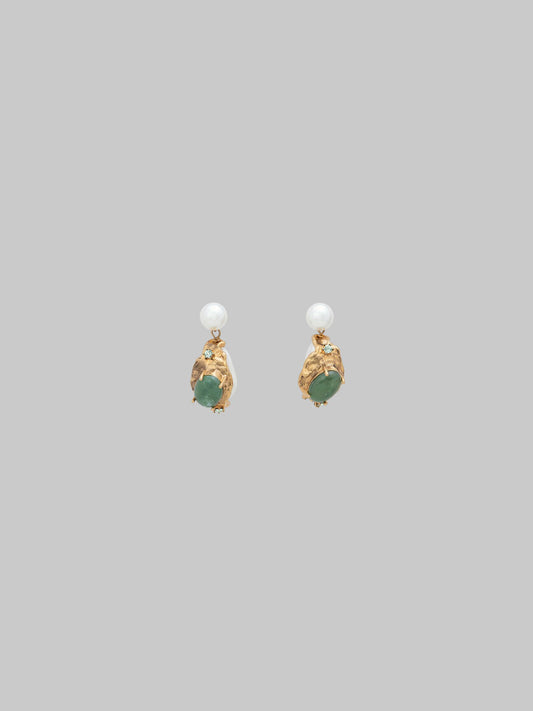 Pearl & Stone Earrings